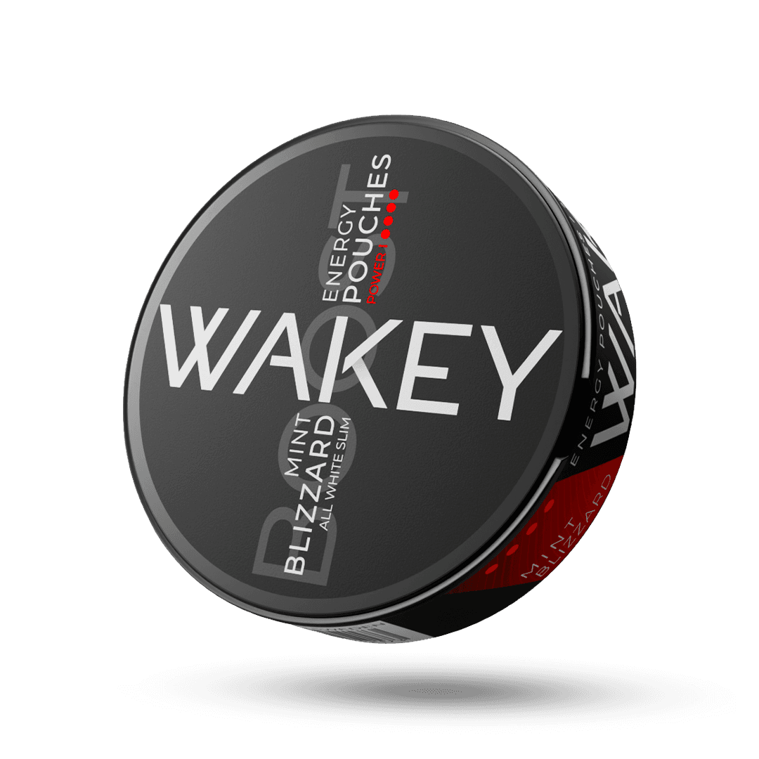 Wakey Boost Blizzard Mint energy pouch can