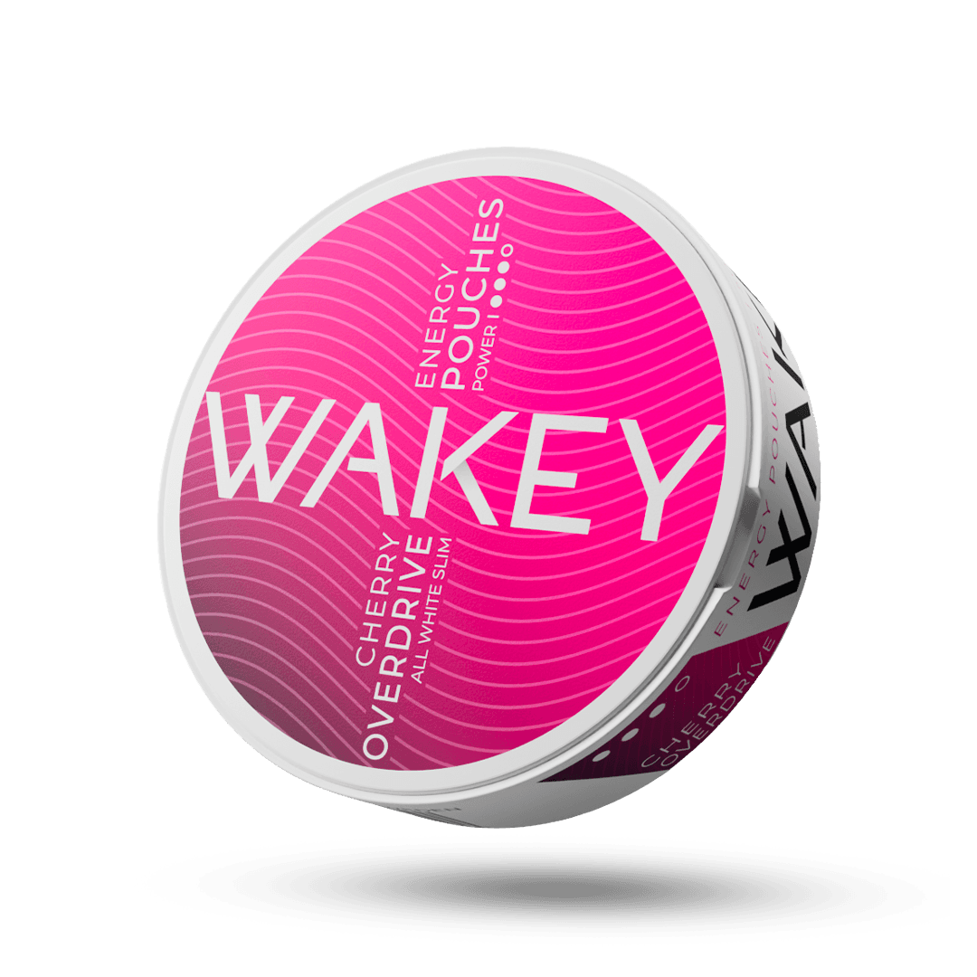 Wakey Cherry Overdrive energy pouch can